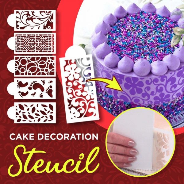 Cake stencils – Szablony do dekoracji ciast (10 sztuk)