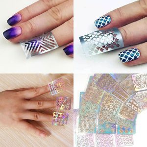 Nailart – Szablony do zdobienia paznokci (144 sztuk) 03