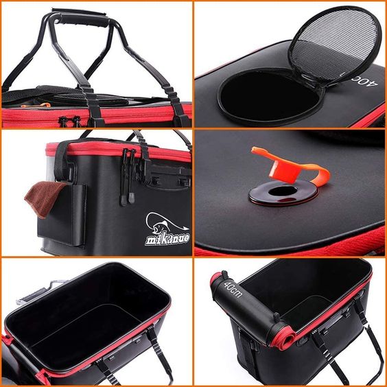Foldable fishing bucket – Składane wiadro wędkarskie slider