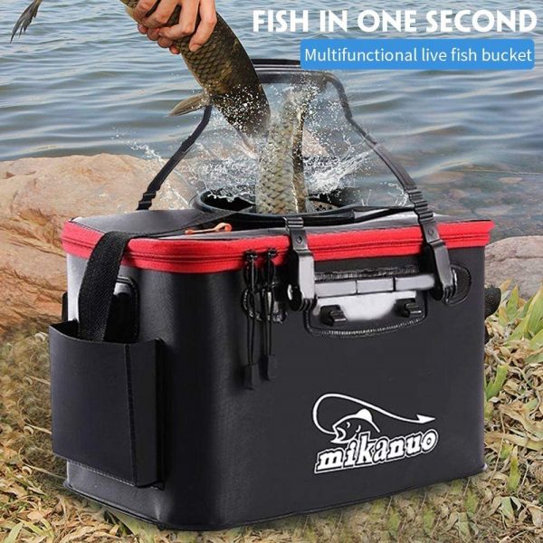 Foldable fishing bucket – Składane wiadro wędkarskie